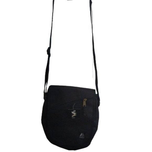 Vintage Nylon Crossbody 80s Bag Unisex Zip Pockets - Picture 7 of 15